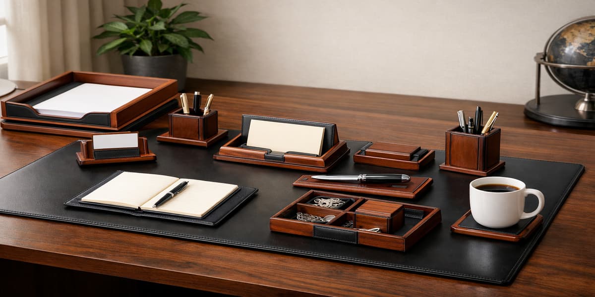 7 Best Leather Desk Organizer Sets for Executive Offices – LeStallion