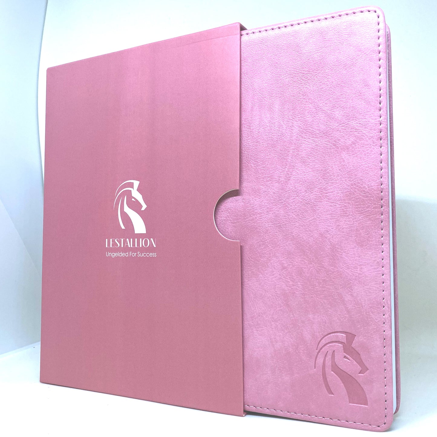 A5 Hardcover Journal Notebook - Pink Faux Leather