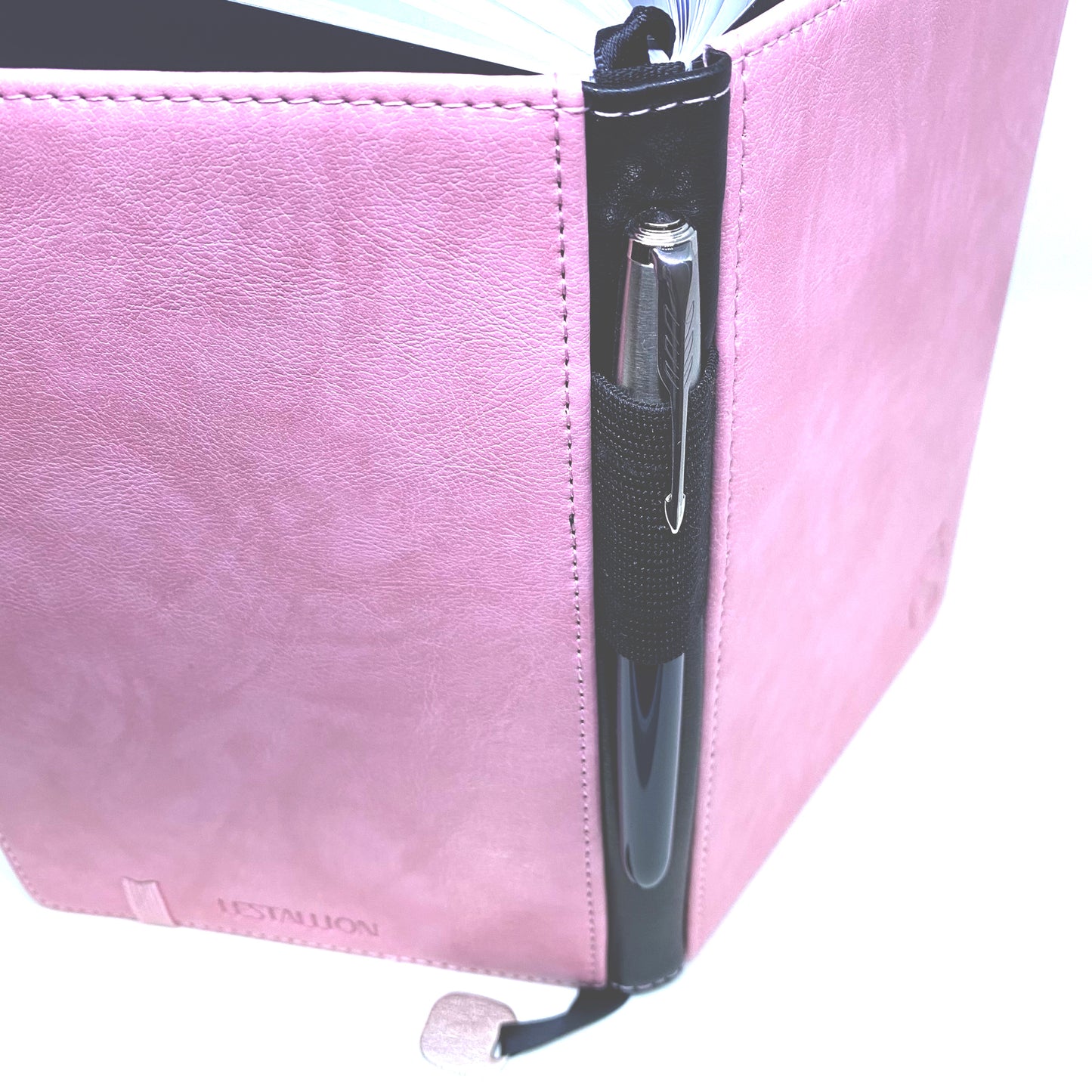 A5 Hardcover Journal Notebook - Pink Faux Leather