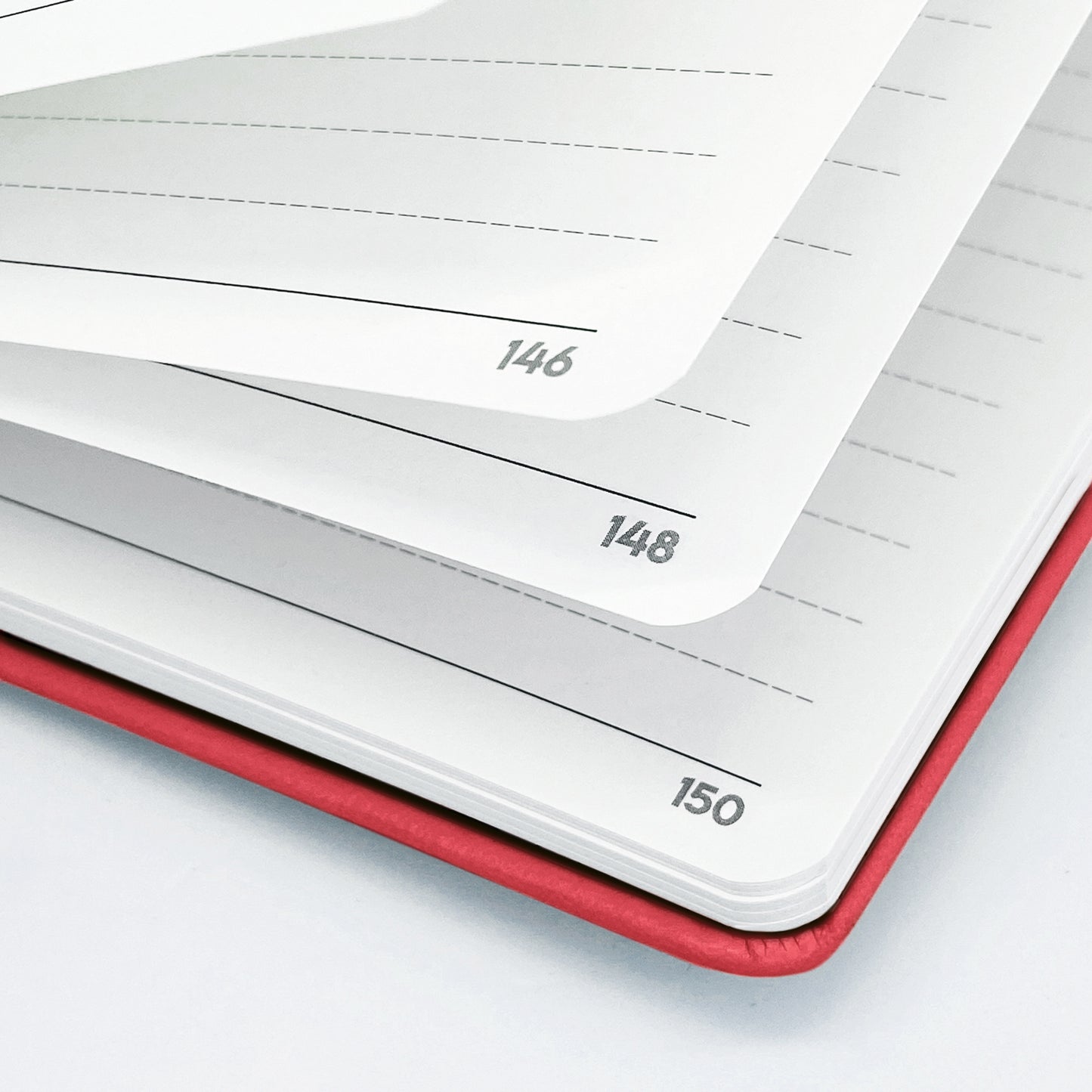 Visionary Red | Red Journal Notebook | A5 Hardcover Faux Leather