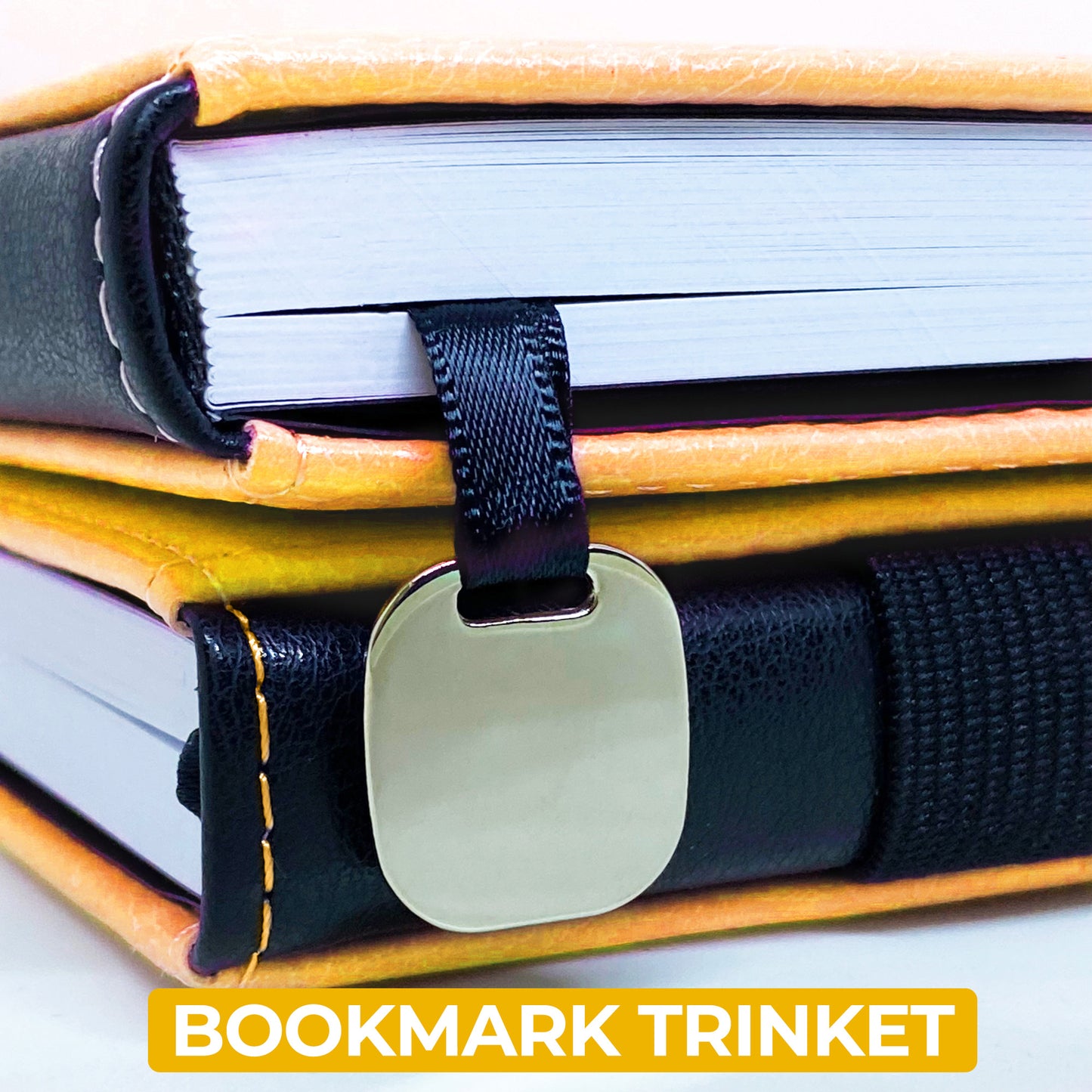 A5 Hardcover Journal Notebook - Yellow Faux Leather