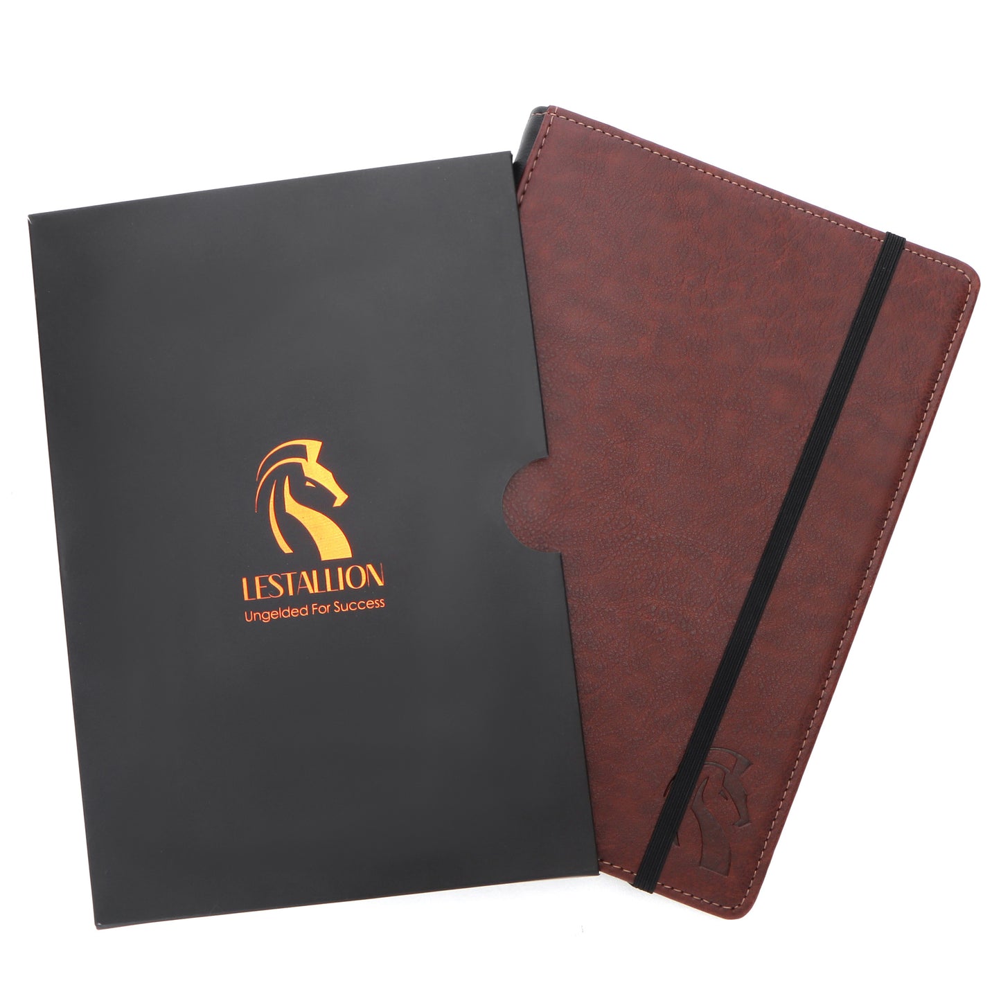 A5 Hardcover Journal Notebook - Brown Faux Leather