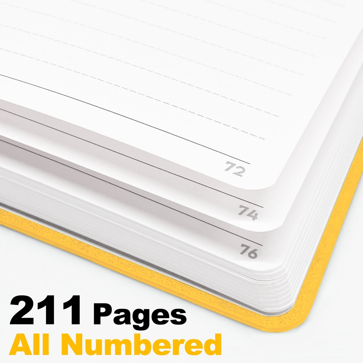 AKHALTEKE | Ochre Yellow - A5 Lined Journal Notebook