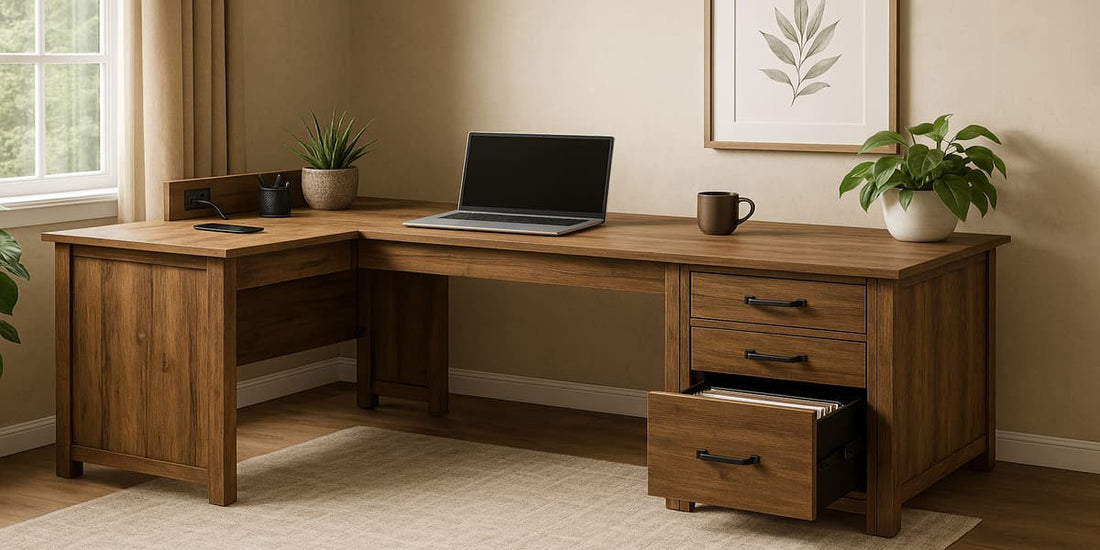 5 Best Executive Office Desk with Hutch and Built-in Charging