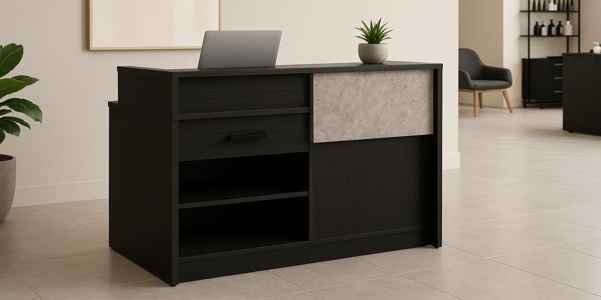 5 Best Reception Desk with Transaction Counter and Storage – LeStallion
