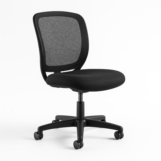 5 beset armless desk chairs on casters​