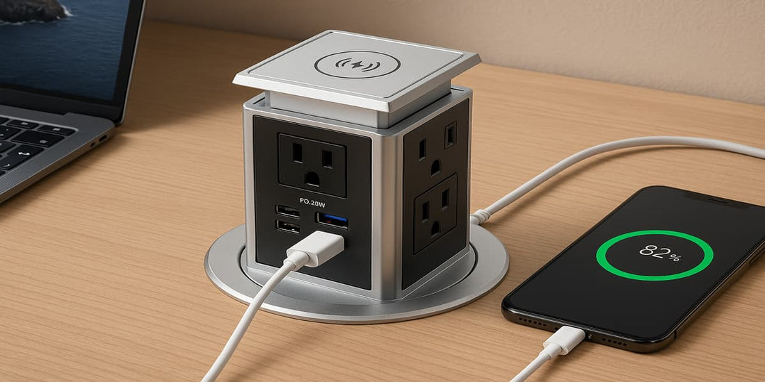 6 Best Desk Power Grommet with USB-C and Wireless Charging