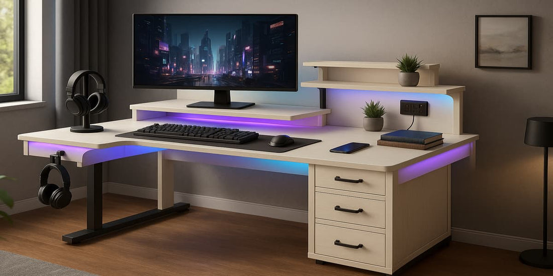 6 Best L-Shaped Standing Desk with Storage Drawers