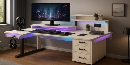 6 Best L-Shaped Standing Desk with Storage Drawers