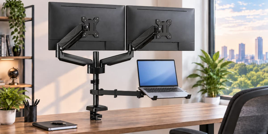 7 Best Dual Monitor Stand With Laptop Tray