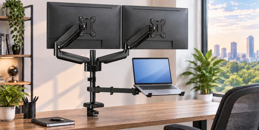 7 Best Dual Monitor Stand With Laptop Tray