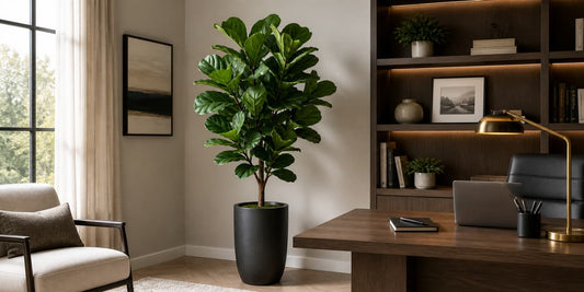 7 Best Faux Fiddle Leaf Fig Trees for Office Corners