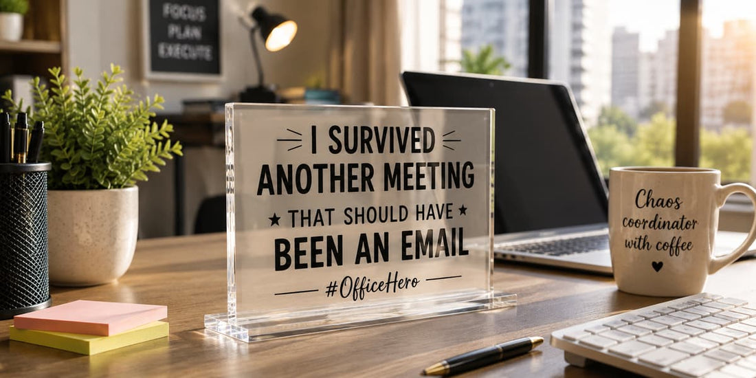 7 Best Funny Acrylic Office Signs for Coworker Gifts