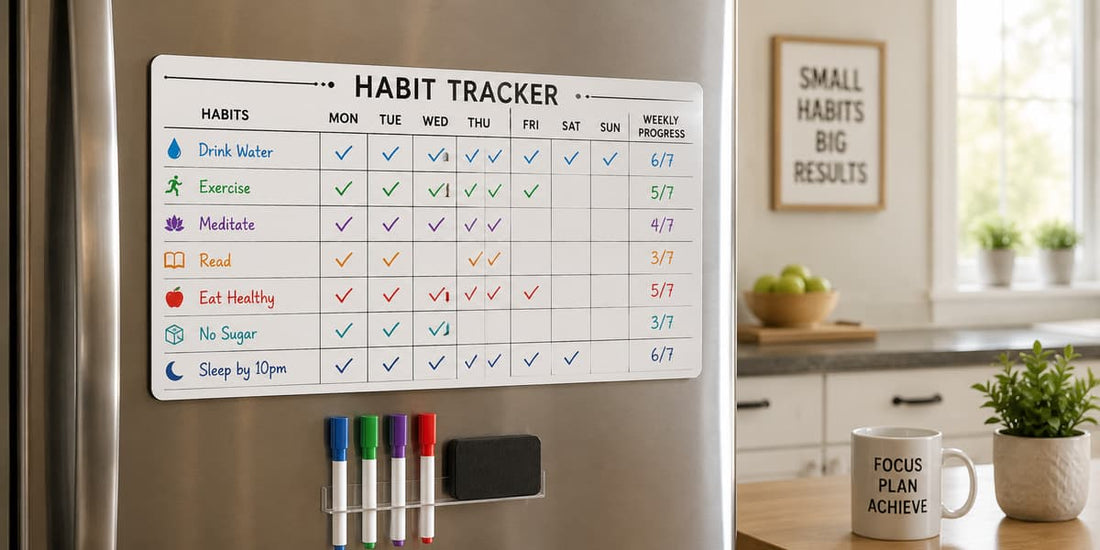 7 Best Habit Tracker Magnetic Boards for Desk Display