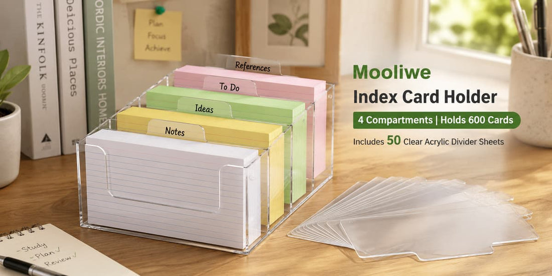 Best Index Card Boxes for Office Organization  LeStallion