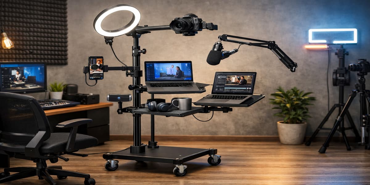 7 Best Laptop Stand for Video Conferencing with Ring Light Mount ...