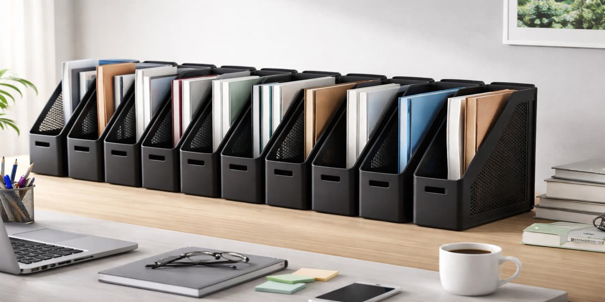 Magazine File Table 7 Best Magazine File Holders in Sets of 6 or More – LeStallion