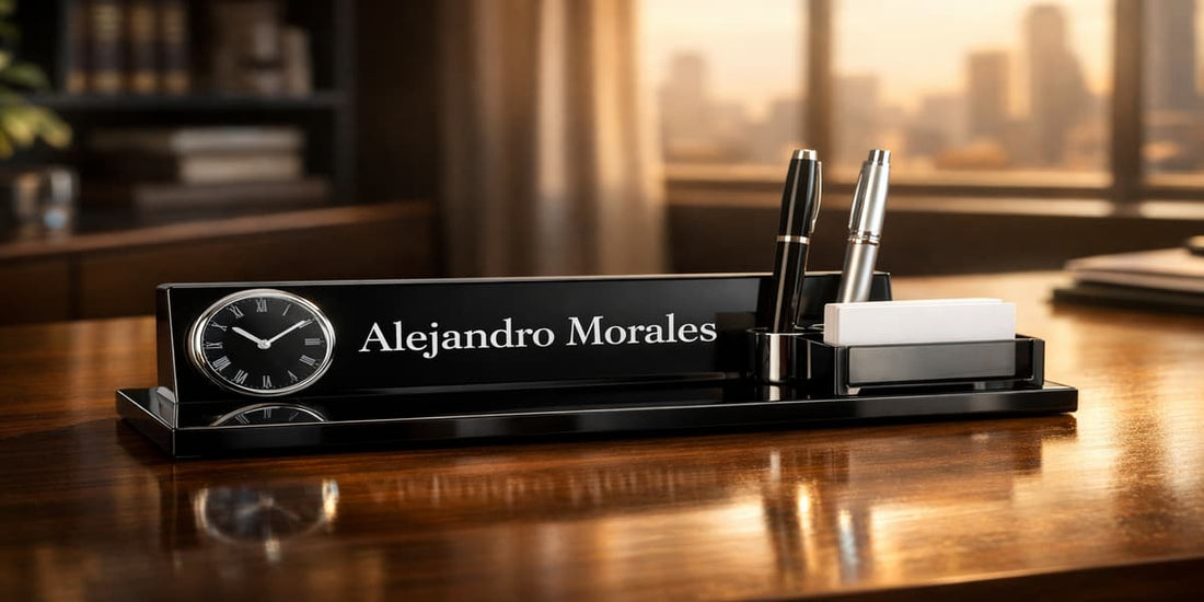 7 Best Nameplate Holders for Executive Desks