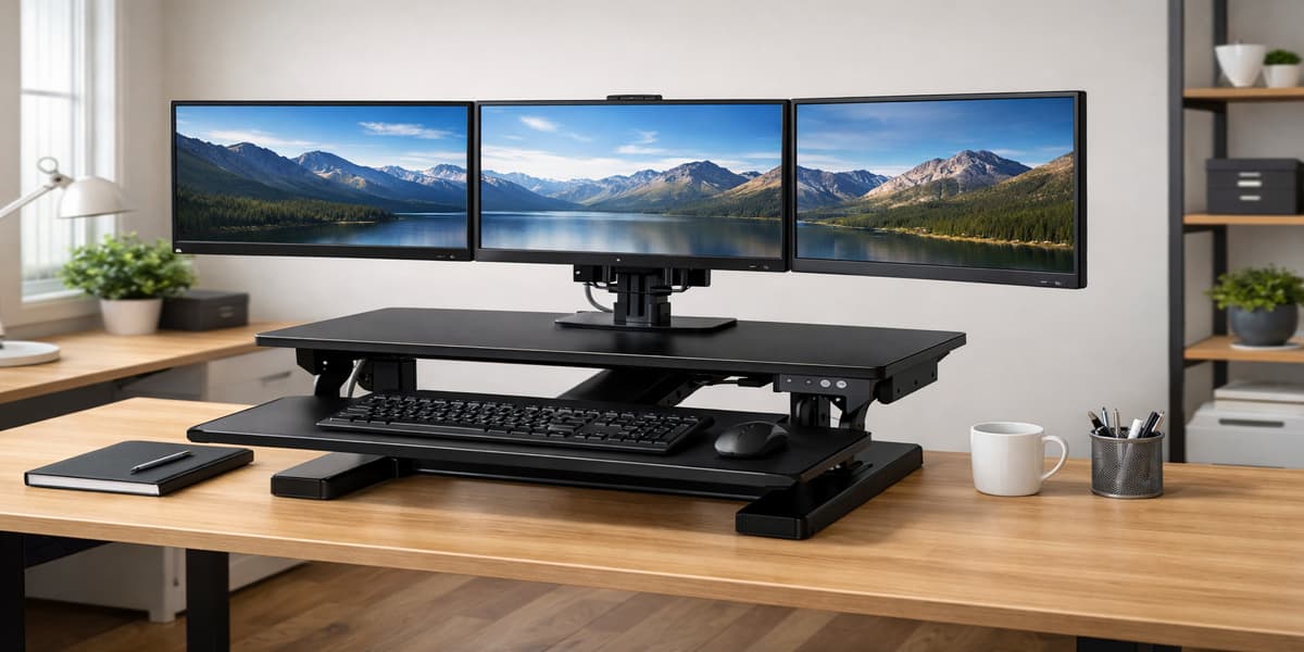 Computer Desk Platform 7 Best Sit-Stand Desk Platforms with Keyboard Tray – LeStallion