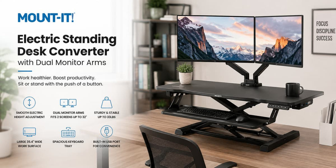 7 Best Standing Desk Converter for Dual Monitors