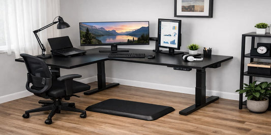 7 Best Standing Desk for Corner Wall Space Triangular Shape