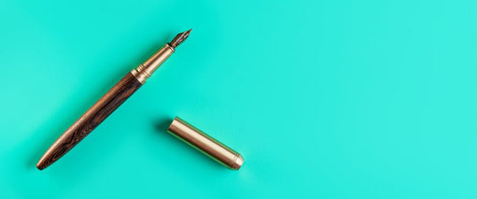 LeStallion fountain pen journal hero for Does ink dry in fountain pen