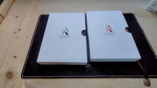 Two LeStallion A5 journal presentation boxes featured in PEI Pen Guy’s in-depth notebook review