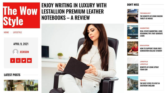 The Wow Style reviews LeStallion Notebooks!