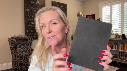 Mays' Healthy Lifestyle reviews the LeStallion black faux leather journal notebook