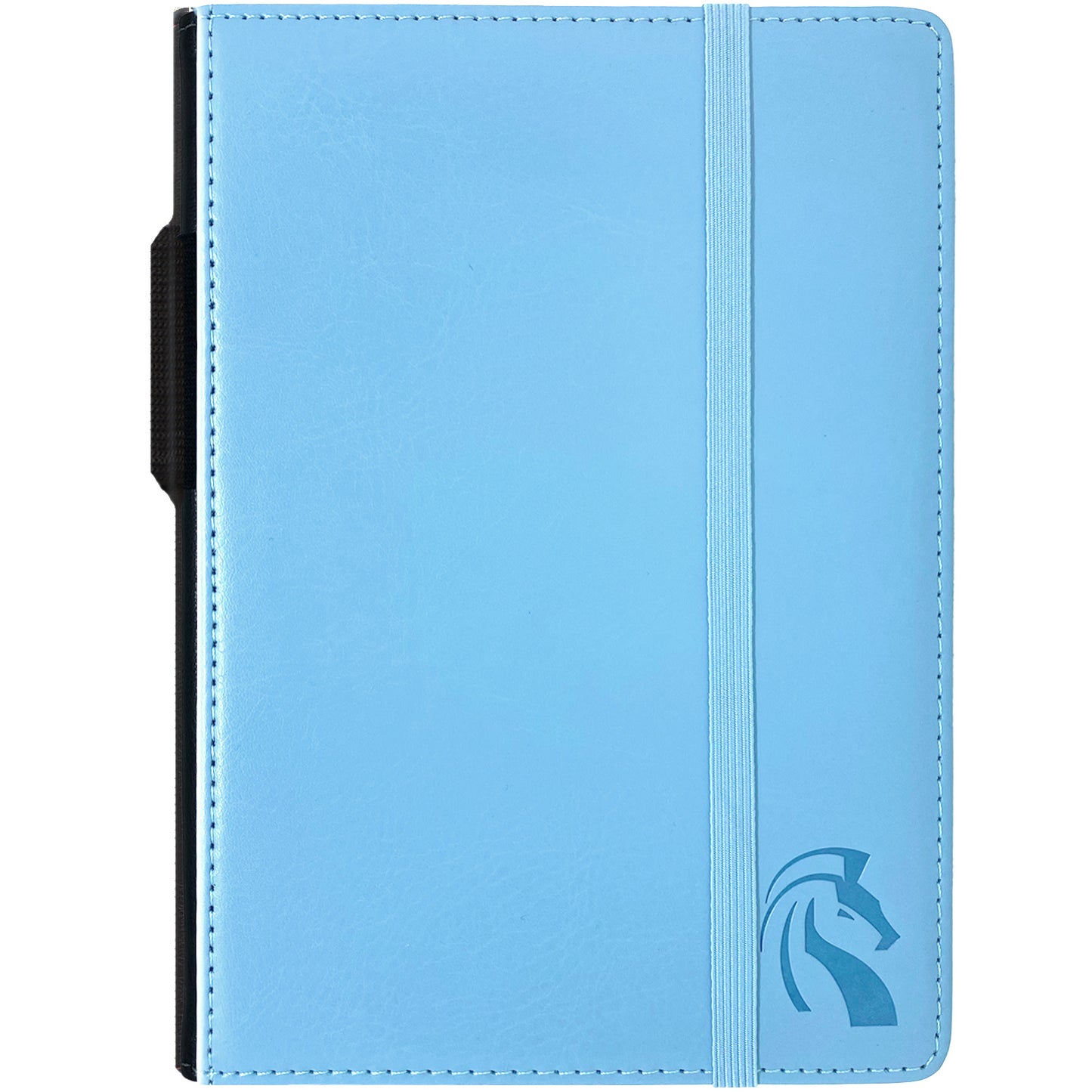 A5 Hardcover Journal Notebook - Light Blue Faux Leather