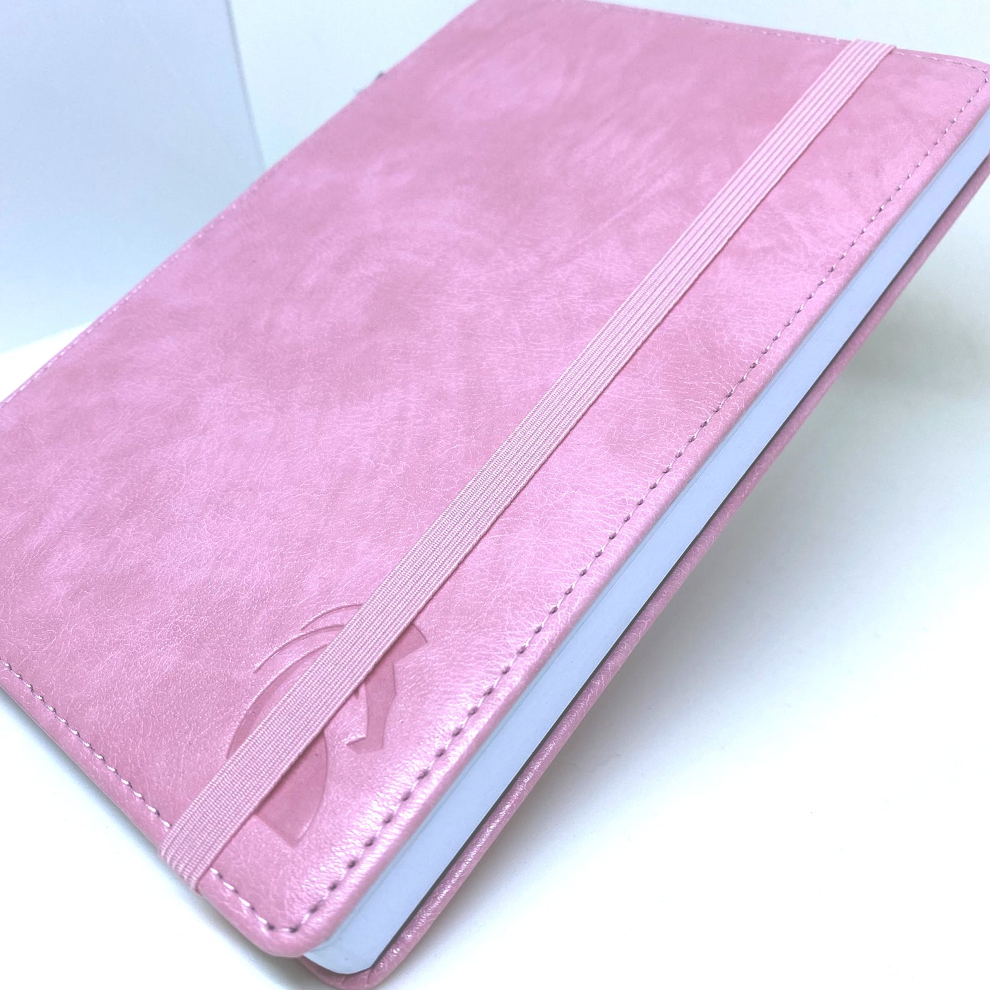 A5 Hardcover Journal Notebook - Pink Faux Leather