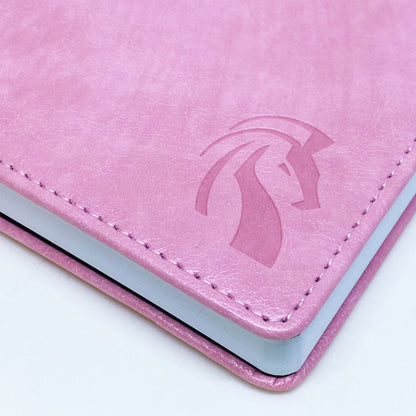 A5 Hardcover Journal Notebook - Pink Faux Leather