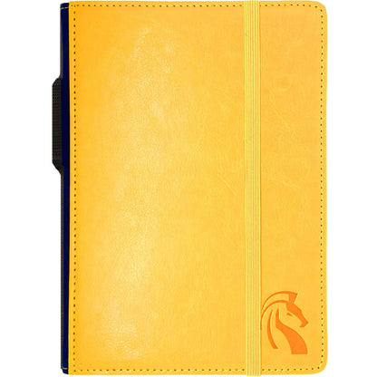 A5 Hardcover Journal Notebook - Yellow Faux Leather