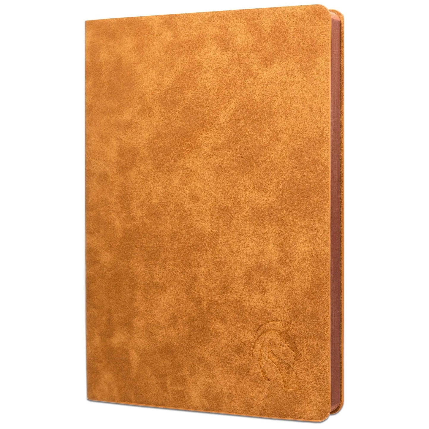 LeStallion Soft Cover Dotted Leather Notebook - A5 Professional Bullet Leather Journal - Light Brown - LeStallion
